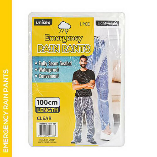 Disposable Clear PVC Trousers Plastic Pants Fishing Waterproof
