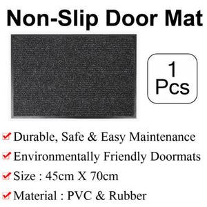 1X Mat Floor PVC Non Slip Rubber Door Indoor Outdoor House Hall Entrance Carpet