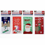 24Pcs Gift Card Money Wallet Christmas Holder Pocket Gift 8.2cm x 15.8cm