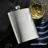 8-18oz Stainless Steel Hip Liquor Whiskey Alcohol Flask Cap Pocket Wine Bottle