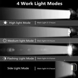 Solar LED Searchlight USB Rechargeable Spotlight Flashlight Torch Power Bank