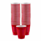 40 / 60 /100Pcs American Red Party Cups Plastic beer 265ml USA Disposable Drinks