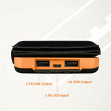 300000mAh Portable Solar Charger Dual USB External Battery Power Bank Waterproof