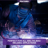 Solar Auto Darkening Welding Helmet BLACK Arc Tig Grinding Welder Mask