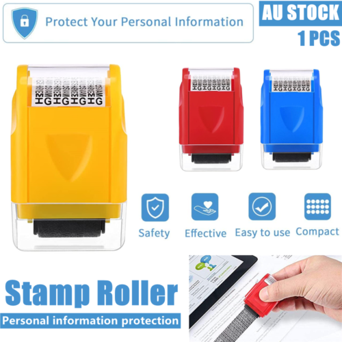 Data Guard Stamp Roller Protection Identity Confidential Privacy ID Theft