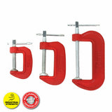 3PCE Handy Hardware® G - Clamp Set Industrial Strength Swivel Pad Design