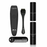 4PCS Beard Growth Kit Facial Activator Styling Serum Oil Set With Roller Comb