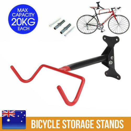 1 Set Bike Bicycle Storage Hanger Hook Stands Steel Rack Wall Mounted Mount