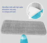 Spray Mop Microfiber Flat Mop Cleaner Household Floor Kitchen Bath Broom Sweeper