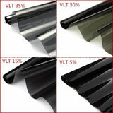 Pro Car Home Window Tint Film Black Roll 5% 15% 30% 35% VLT Tinting Tools Kit