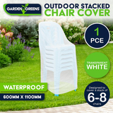 2x Stacking Chair Covers For Easy Cleaning Protect From Dirt Moisture