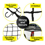 Handy Hardware Cargo Net 1.8m x 1.5m Square Mesh Safe & Secure for Trailers