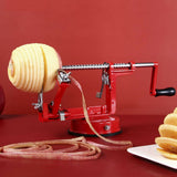 Kitchen Tool Apple Peeler Slinky Machine Fruit Cutter Slicer Corer 3 in 1 Red