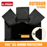 30-65 Inch Dustproof Waterproof TV Cover Outdoor Patio Flat Television Protector