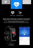 Blood Pressure Heart Rate Monitor Fitness Tracker Smart Bracelet Watch Wristban
