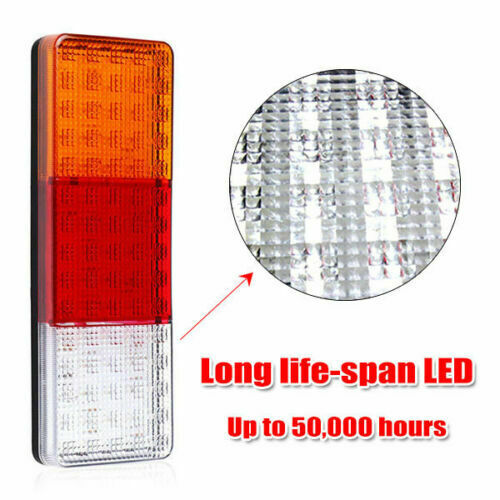 PAIR 75LED Truck Tail Lights Brake Reverse Bar Lamps Truck RV Camper Snowmobile