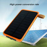 300000mAh Portable Solar Charger Dual USB External Battery Power Bank Waterproof