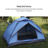 Waterproof Automatic Quick Open Camping Outdoor Tent UV Protection 3-4 Persons