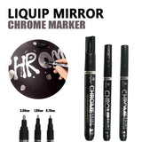 0.7/1/3mm Nib Silver Art Liquid Mirror Chrome Marker Pen Smooth Long-Lasting