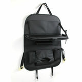 Foldable Car Back Seat Organiser Leather Storage Bag Table Tray iPad Cup Holder