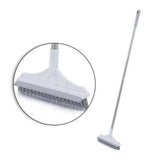 2 in 1 Floor Brush- Scrub Brush Bath Wiper 120° Rotating Head Home Cleaning Tool