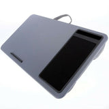 Laptop Notebook Lap Desk Cushioned Lightweight with Phone Holder Mouse Pad Grey