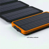 300000mAh Portable Solar Charger Dual USB External Battery Power Bank Waterproof