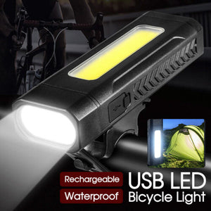 Waterproof Rechargeable LED Bike Bicycle Light USB Cycle Front Back Headlight