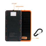 300000mAh Portable Solar Charger Dual USB External Battery Power Bank Waterproof