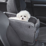 Car Pet Seat Auto Seat Center Console Dog Cat Nest Pad Removable Pet Carrier