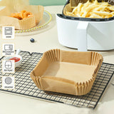 50/100Pcs Disposable Square Air Fryer Paper Liner Non-Stick Baking Paper Liners