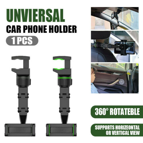 360° Universal Car Phone Holder Rearview Mirror Mount Multifunctional Universal