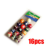 EYECUE 16pc 1 7/8 Inch Kelly Pool Ball Set