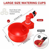 1-12PCS Automatic Chicken Water Cup Waterer Poultry Drinking Bowl Feeder Drinker