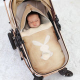 Newborn Baby Swaddle Sleeping Bag Knit Hooded Winter Warm Wrap Blanket