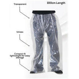 3X Rain Pant Clear Trousers Disposable Plastic Pants Fishing Waterproof Painting