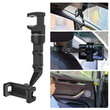 360° Universal Car Phone Holder Rearview Mirror Mount Multifunctional Universal