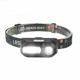 Super Bright Waterproof Head Torch Headlight LED USB Rechargeable Headlamp