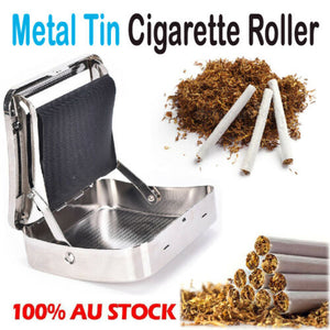 Metal Automatic Cigarette Tobacco Roller Roll Rolling Machine Box Case Maker Tin