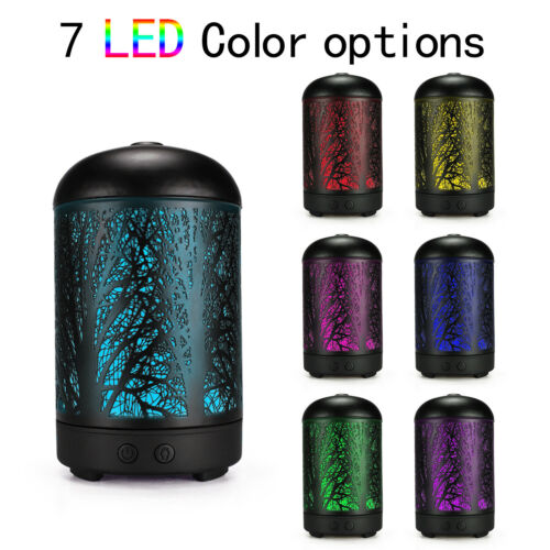7 Colour LED Ultrasonic Aroma Essential Oil Diffuser Air Purifier Humidifier