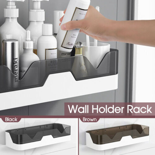 Wall Mount Big Shower Caddy Bathroom Storage Shelf Holder Rack Organiser Kitchen