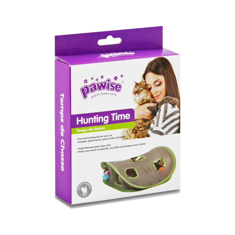 Multicolor Lightweight Hunting Time Pawise Mouse Hunt Cat Toy Curious