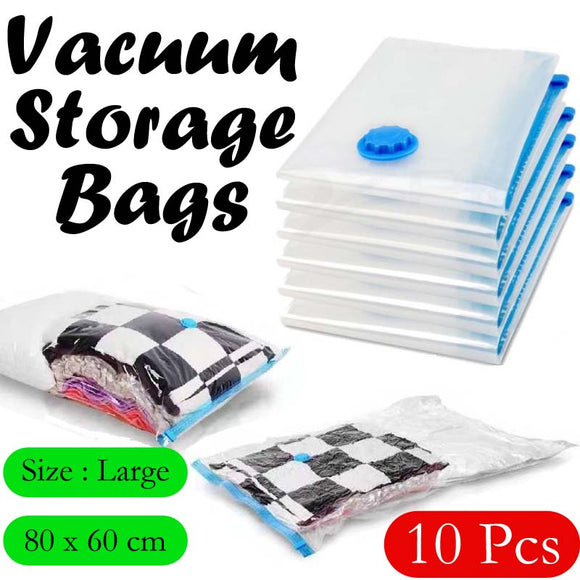 10/12 pcs 80cmx60cm Vacuum Storage Bags Space Saver Seal Compressing Large