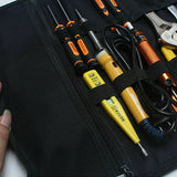 22 Pocket Tool Wrench Tool Roll Spanner Case Canvas Storage Bag Up Fold