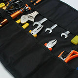 22 Pocket Tool Wrench Tool Roll Spanner Case Canvas Storage Bag Up Fold